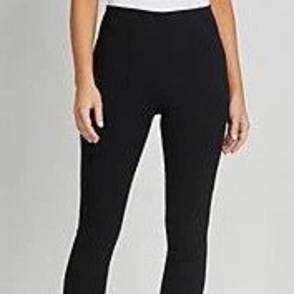 Ellen Tracy Black Ponte Stretch Size Medium Slim Fit Ankle Length Pants - Picture 2 of 9